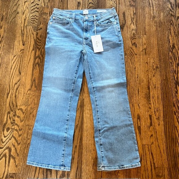 Edwin (Anthropologie) Cassia Mini Boot Jeans Size 28 Journey Wash Denim NWT - Picture 2 of 10